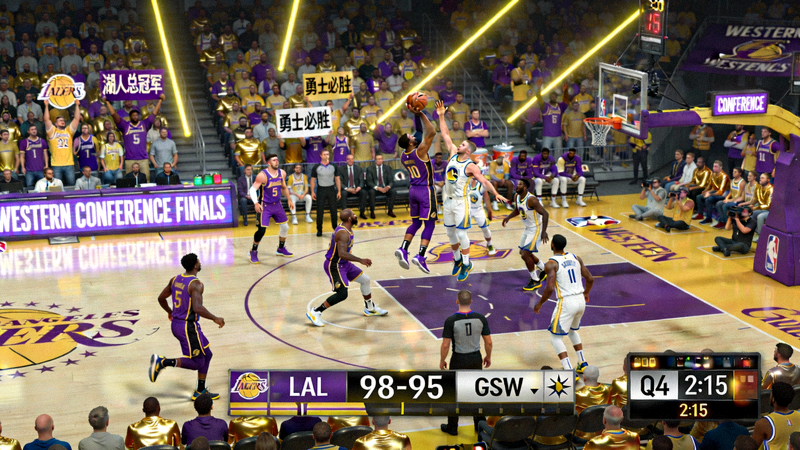 NBA季后赛西部决赛直播现场 - 湖人队与勇士队激烈对抗